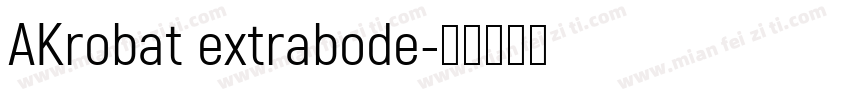 AKrobat extrabode字体转换